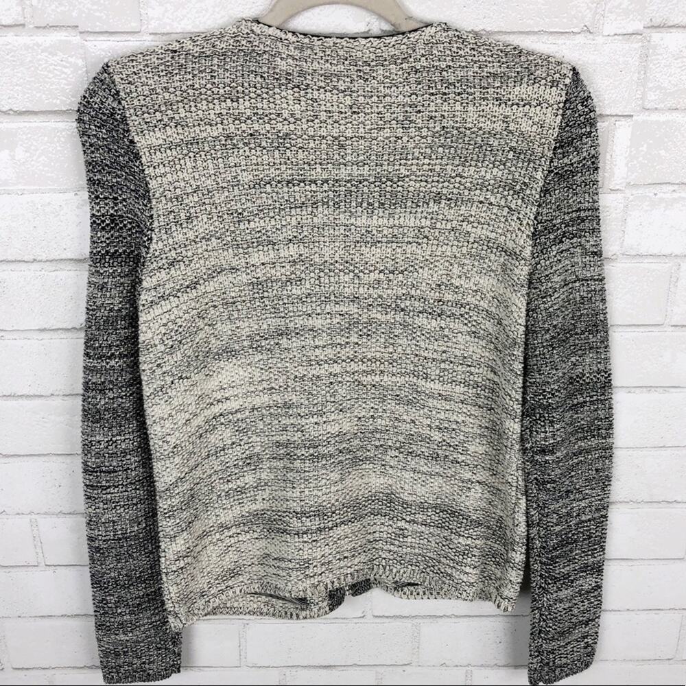 Talbots Tweed Color Block Zip Up Jacket Cardigan … - image 2